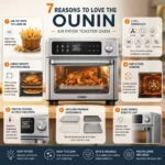 7 features of OUNIN Air Fryer & Toaster Oven
