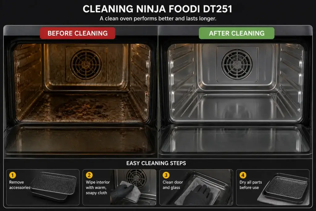 Cleaning-of-Ninja-foodi-DT251-air-fryer-oven.