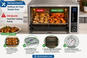 NuWave Air Fryer Toaster Oven Food Not Cooking Evenly