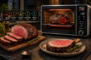Recipe Test Five Stage Prime Rib in NuWave Bravo XL Pro with Grill.