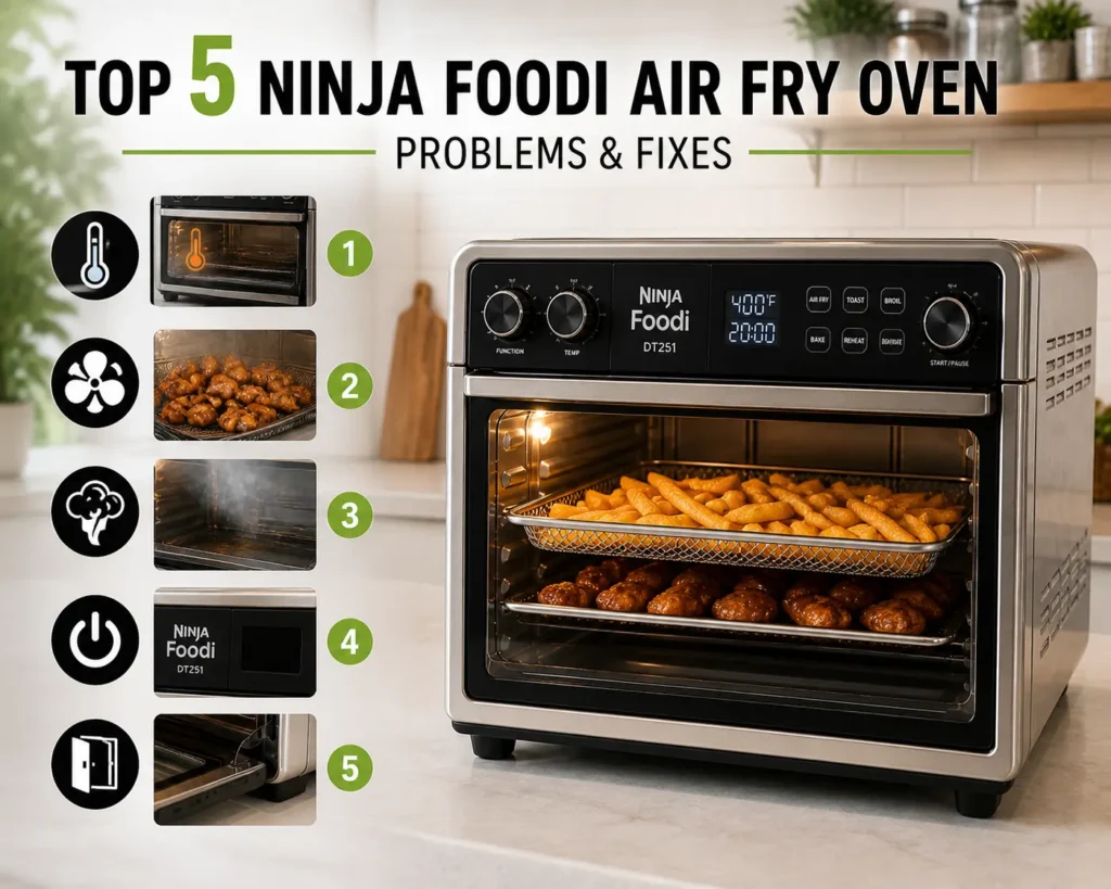 Top-5-Ninja-Foodi-Air-Fry-Oven-Problems-Fixes