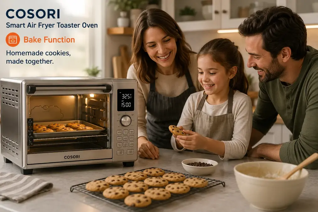 Baking in COSORI smart air fryer toaster Oven