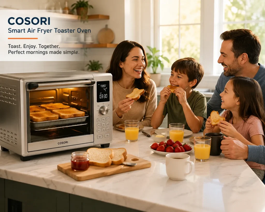 Toasting in COSORI Smart Air Fryer Toaster Oven