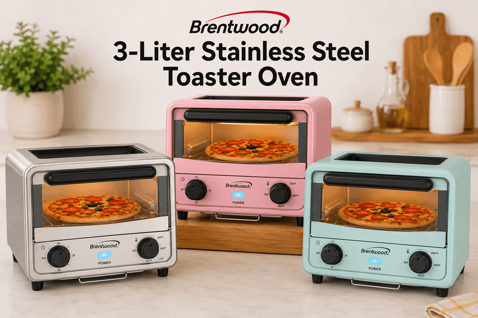 Feature of Brentwood 3-Liter Toaster Oven