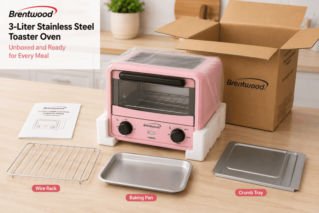 Unboxing of Brentwood 3-Liter Toaster Oven