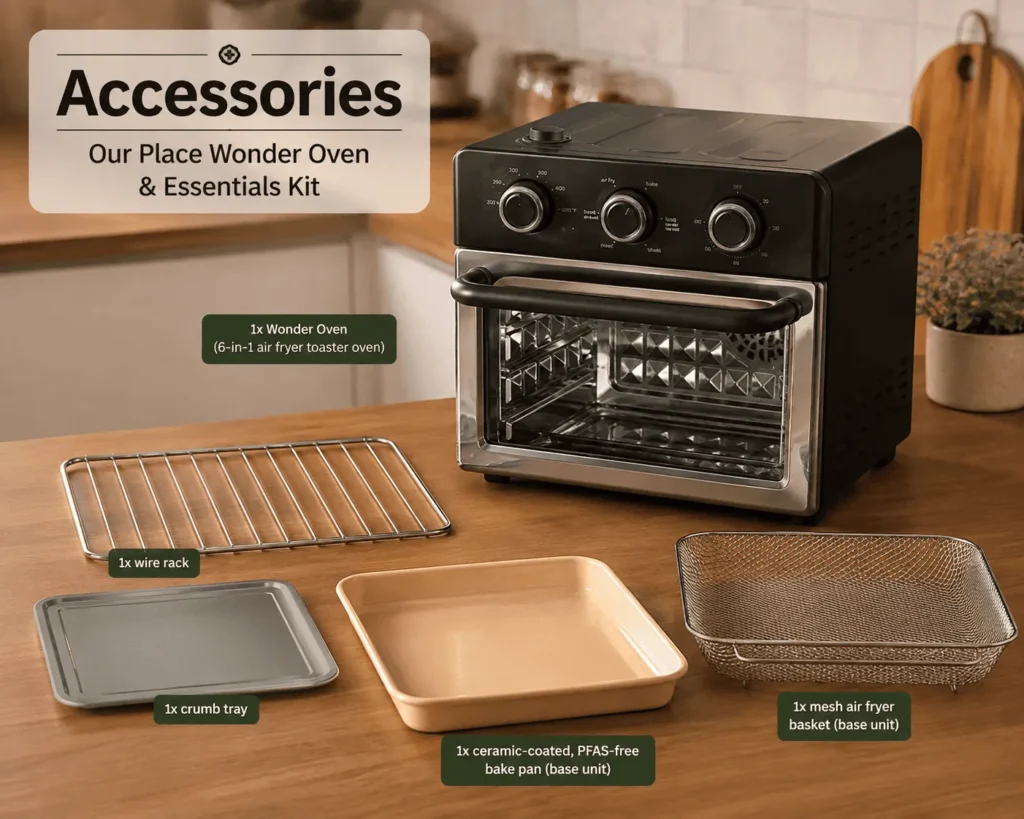 Accessories of Our Place Wonder Oven & Essentials Kit review