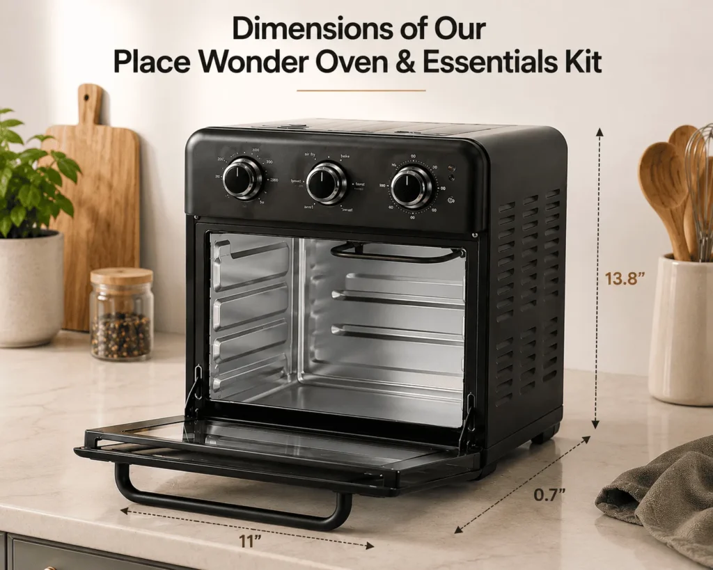 Dimensions of oven